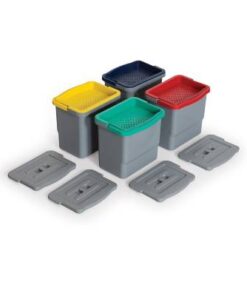 SET 4 GALETI 6L CU SITA SI CAPAC pentru carucior PROFESIONAL