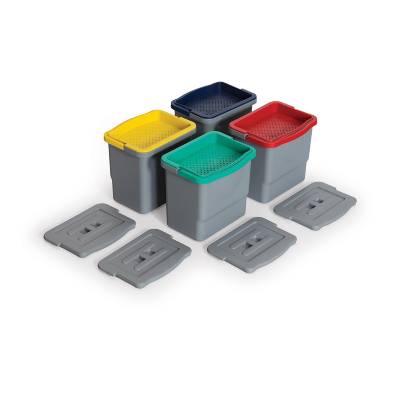 SET 4 GALETI 6L CU SITA SI CAPAC pentru carucior PROFESIONAL